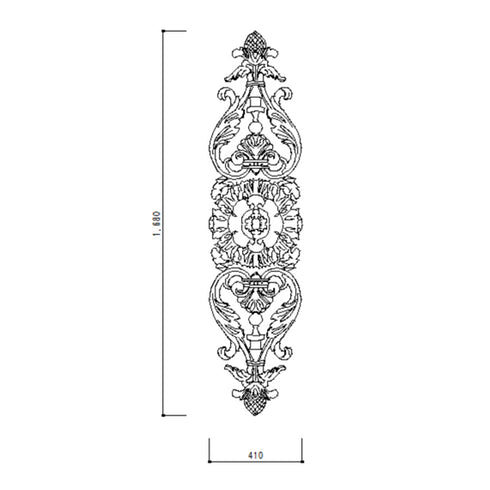 アラベスク4号 | レリーフ | FRP | 無塗装品